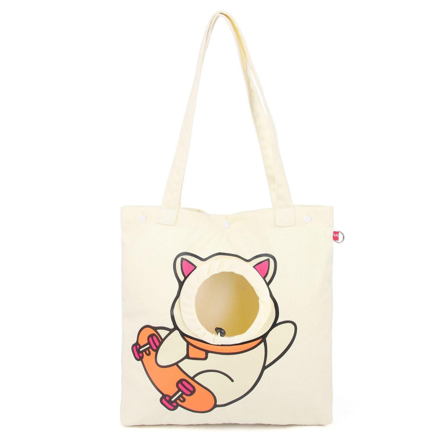 Pet Canvas Shoulder Bag – Cute Animal Shaped Carrier for Cats & Dogs
