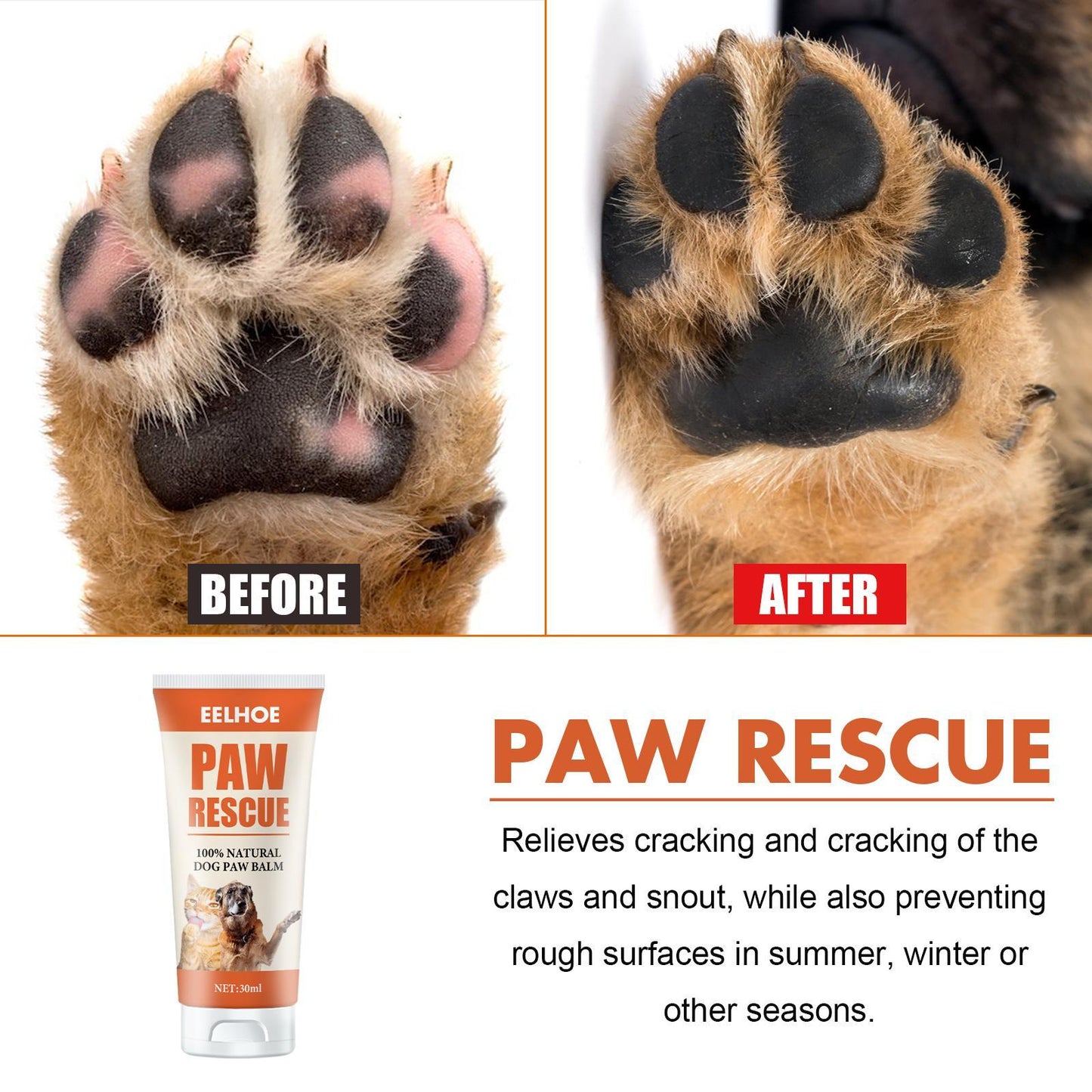 Moisturizing Pet Paw Care Cream For Cats And Dogs