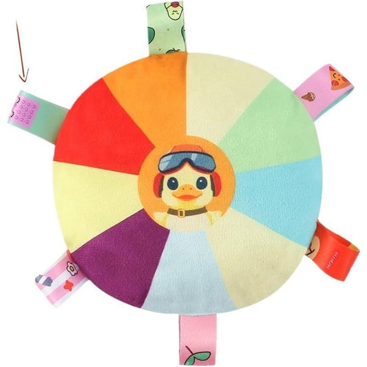 Plush Dog Flying Disc Chew Toy – Interactive & Durable