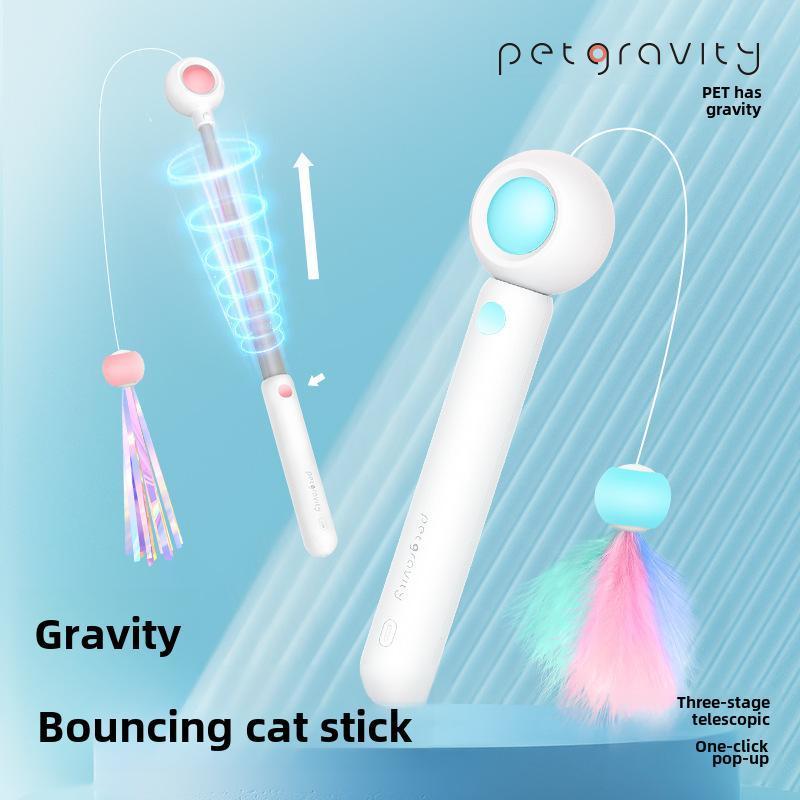 Retractable Laser Cat Wand – Interactive & Safe Play
