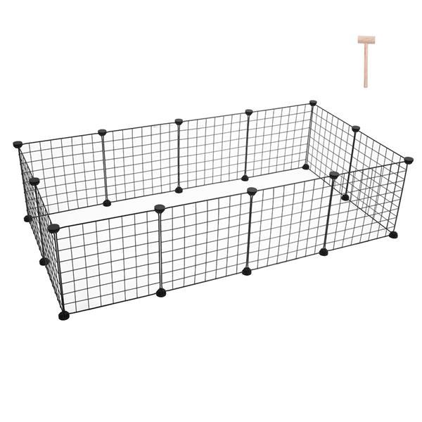 12-Piece Iron Mesh Fence for Pets