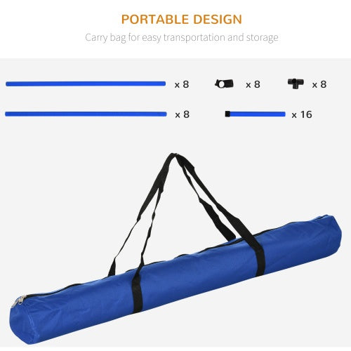4-Piece Adjustable Dog Agility Set