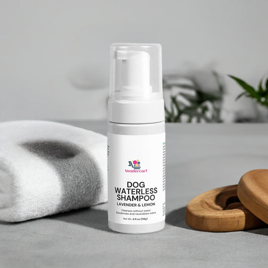 Dog Waterless Shampoo - No Rinse, Easy Clean Coat Formula for Pets